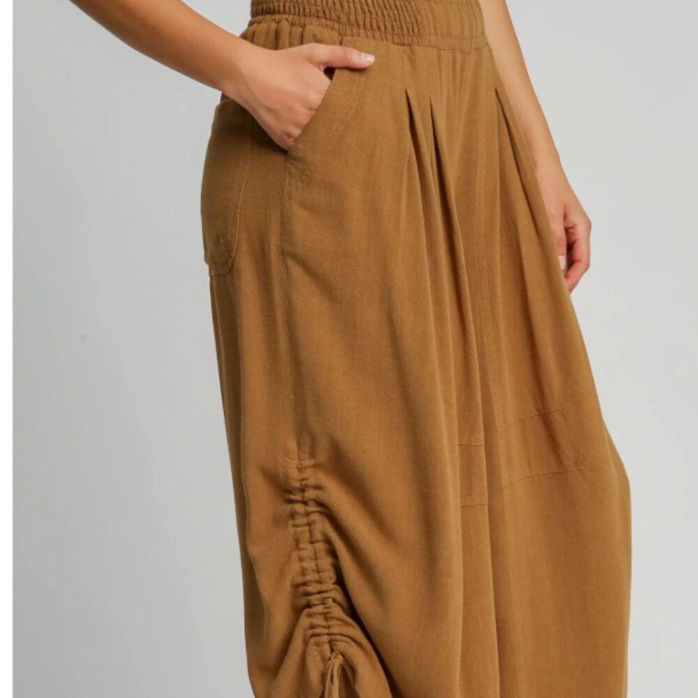 104.Linen Adjustable Pants - Picture 2 of 3